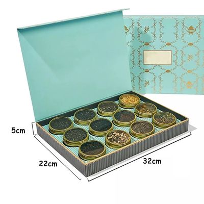 جعبه بسته بندی چای OEM / ODM، قوطی چای فلزی سفارشی با درب