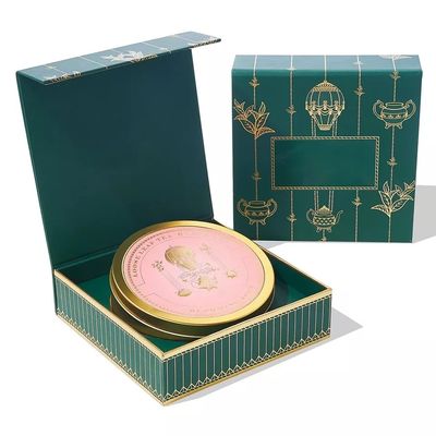 جعبه بسته بندی چای OEM / ODM، قوطی چای فلزی سفارشی با درب