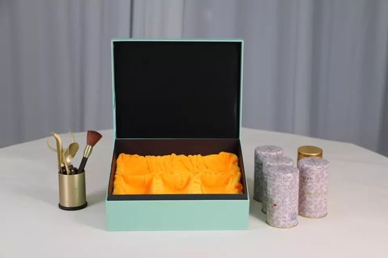 مهر زنی / برجسته کردن جعبه ذخیره چای , جعبه های مقوایی سفارشی با قلع فلزی