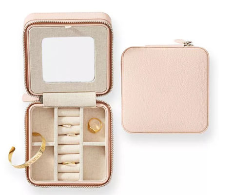 طراحی جعبه چرمی گاو PU سازمان دهنده کیف جواهرات نفیس مسافرتی