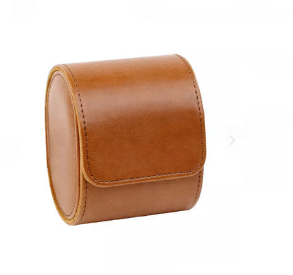 جعبه بسته بندی ساعت مچی چرم PU لوگوی سفارشی 3.9*3.2*2.7 اینچ