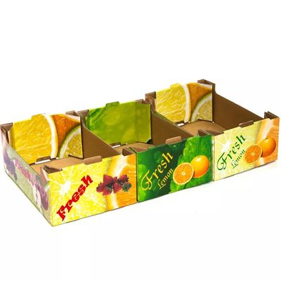جعبه های مقوایی تاشو OEM اندازه سفارشی شده میوه و سبزیجات